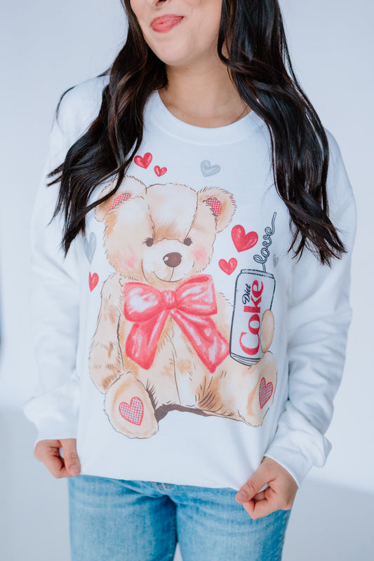 BEAR DIET COKE SWEATSHIRT