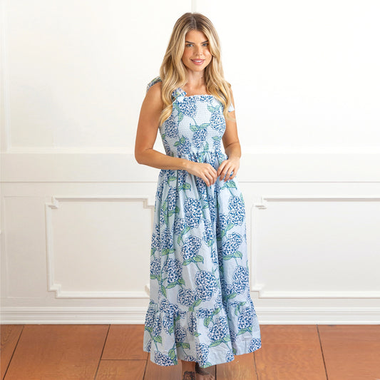 SUMMER HYDRANGEAS DRESS