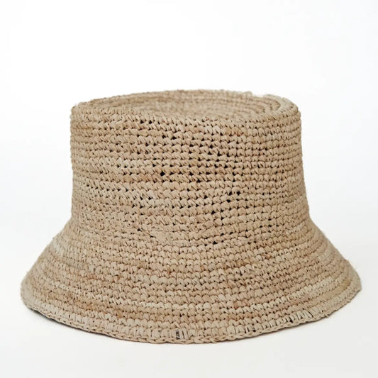 ISLA RAFFIA BUCKET HAT