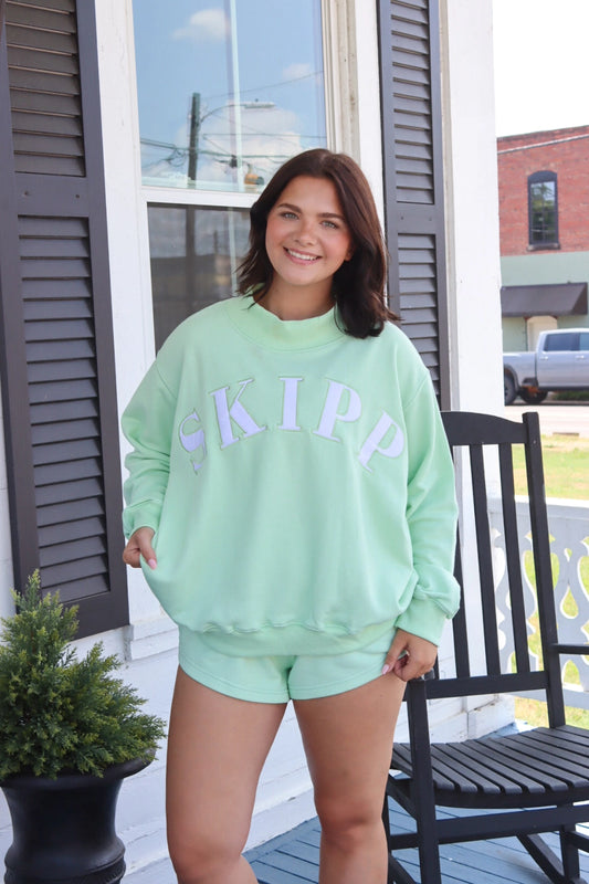 SKIPP LIME MOCKNECK