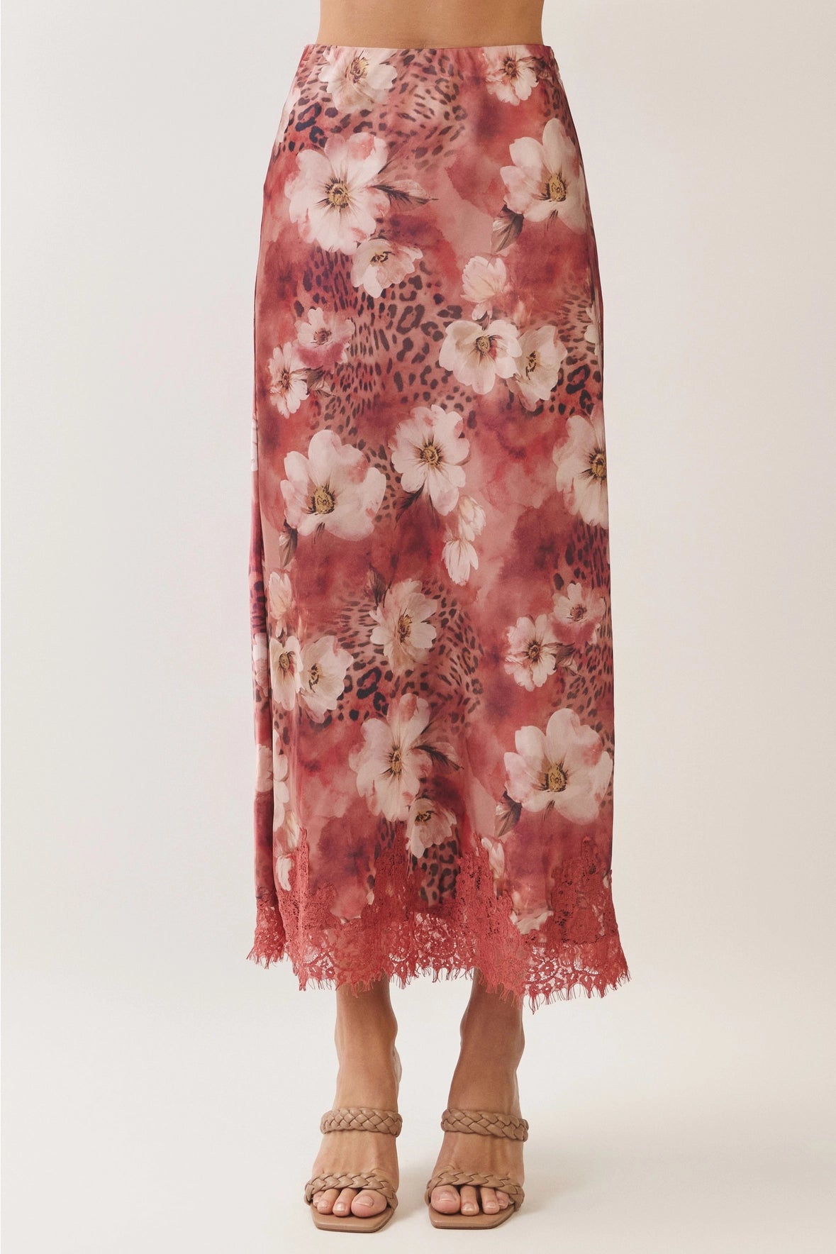 ONLY YOU SATIN LACE + LEOPARD SKIRT