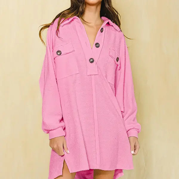 FADE OUT OVERSIZED MINI DRESS