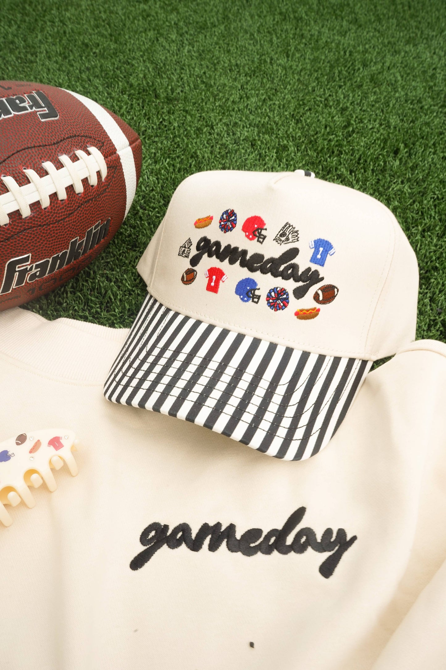 Gameday Icon Black Stripe Trucker Hat