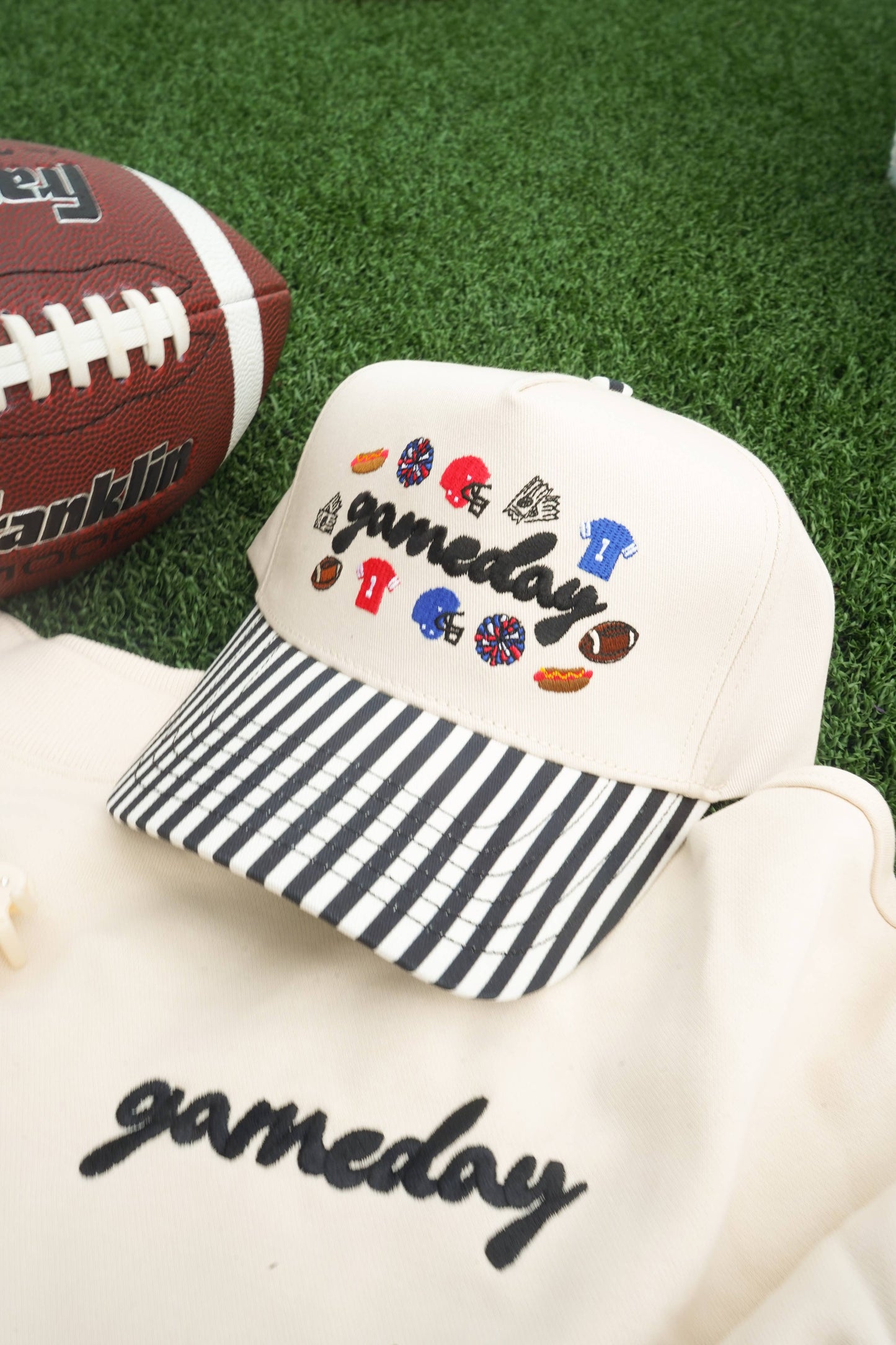 Gameday Icon Black Stripe Trucker Hat