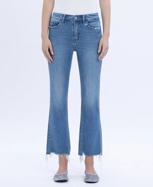 PANORAMIC HIGH RISE KICK FLARE JEANS