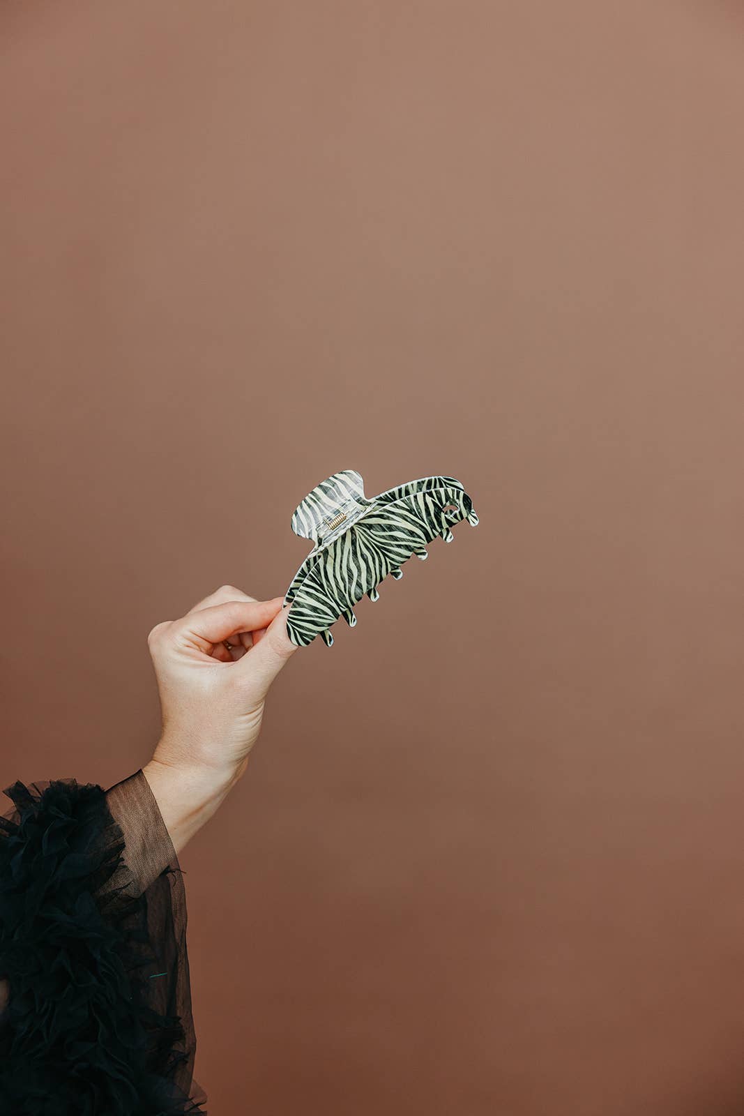 KAXI House of Her Zebra Acetate Claw - Two Sizes