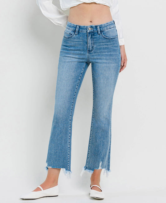 LIGHT BRIGHT HIGH RISE KICK FLARE