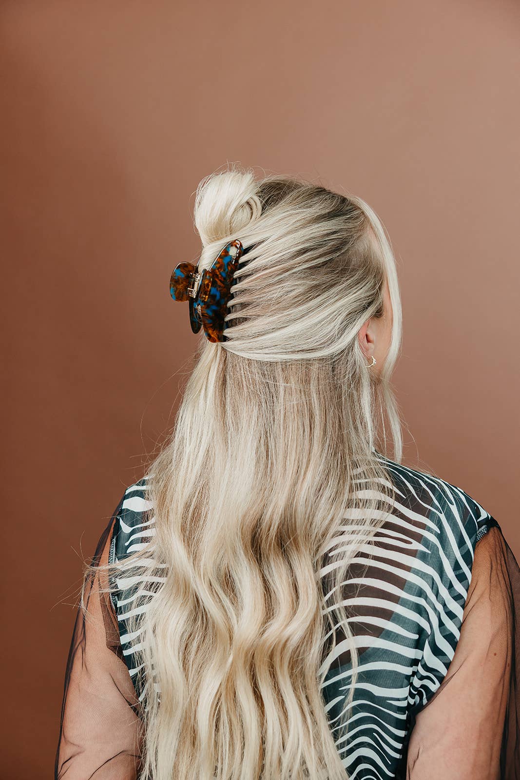 KAXI House of Her Tortoise Teal Acetate Claw - Two Sizes