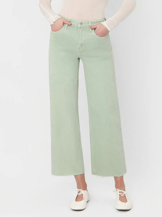 MINT HIGH RISE CROPPED FLARE