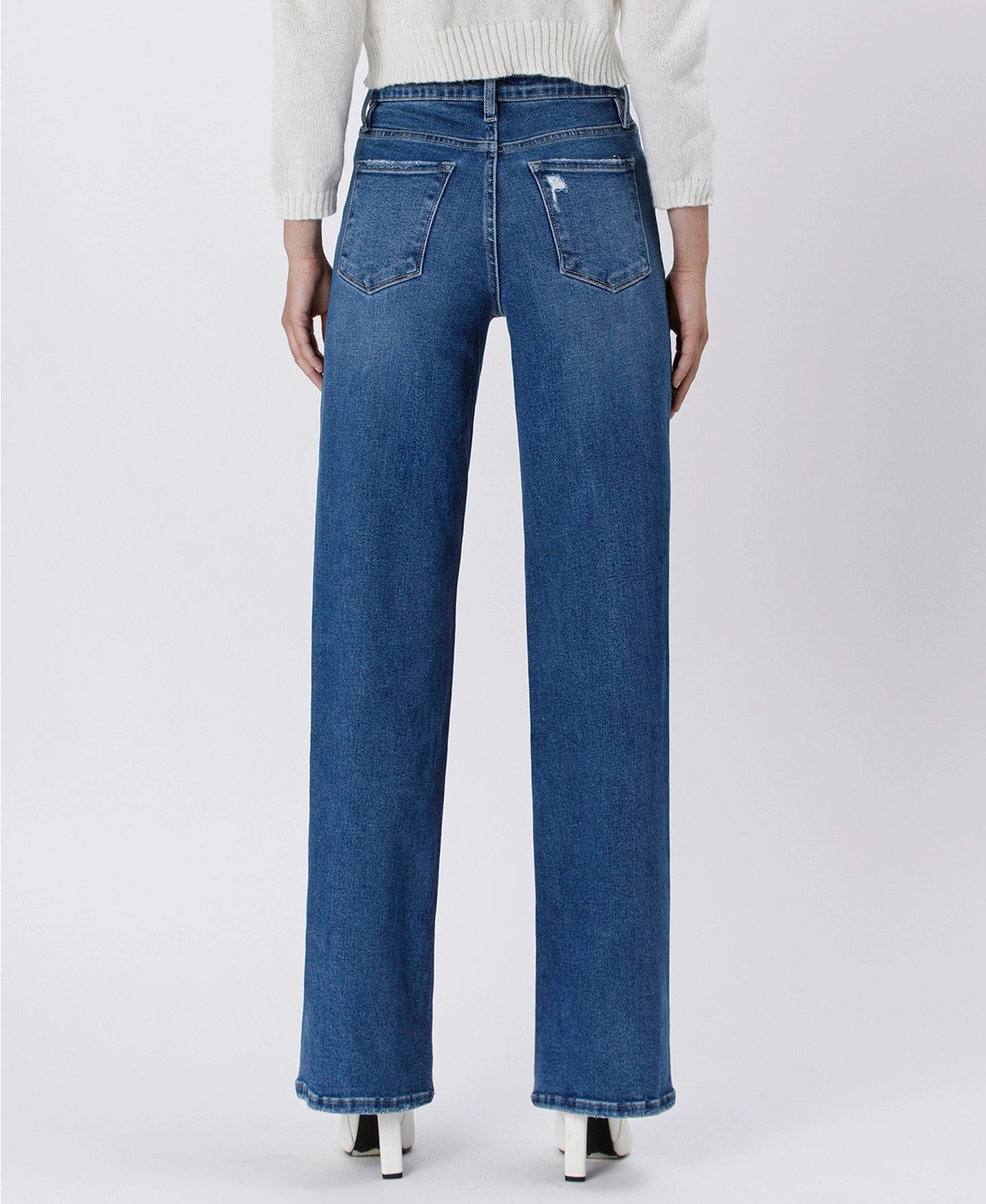 NICEST 90S SUPER HIGH RISE WIDE LEG JEANS