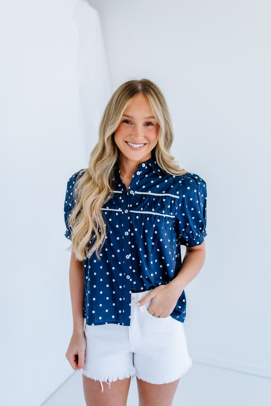 THE MORNING POLKA DOT TOP