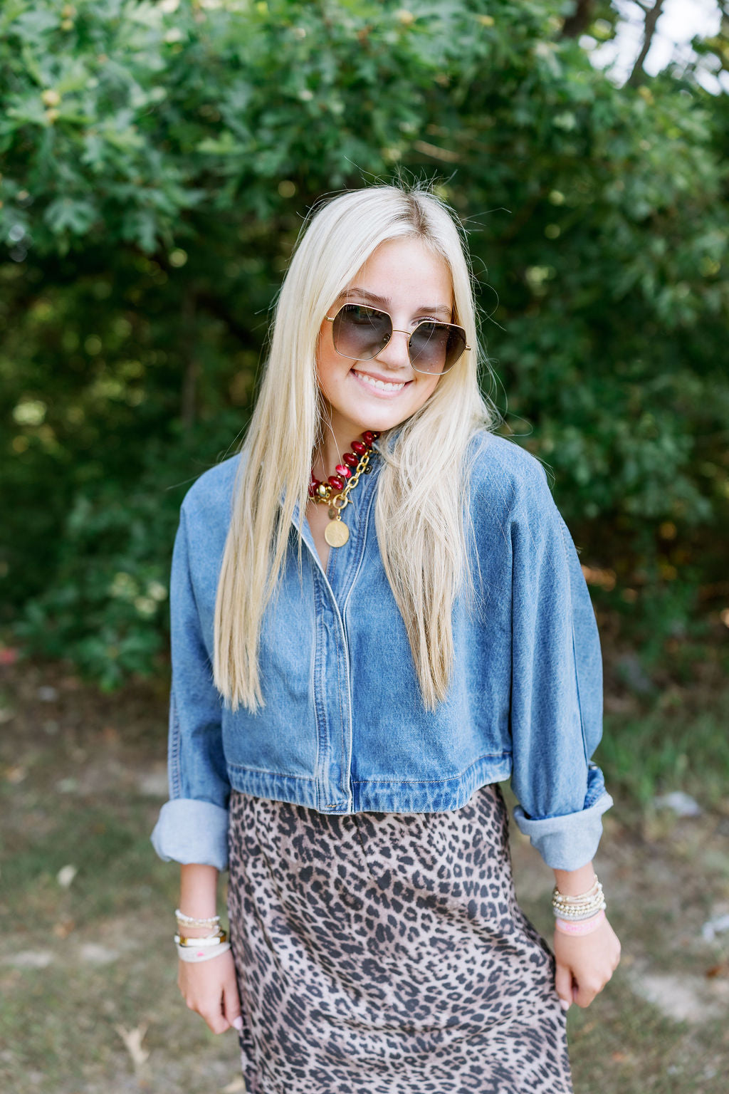 DOLMAN SLEEVED LOOSE DENIM JACKET
