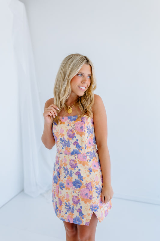 SHOWTIME FLORAL DRESS