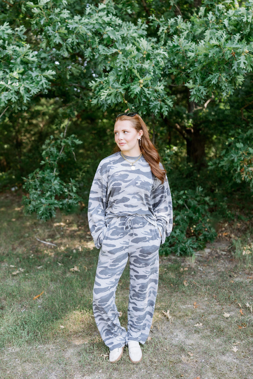 LIZZIE CAMO LOUNGE SET