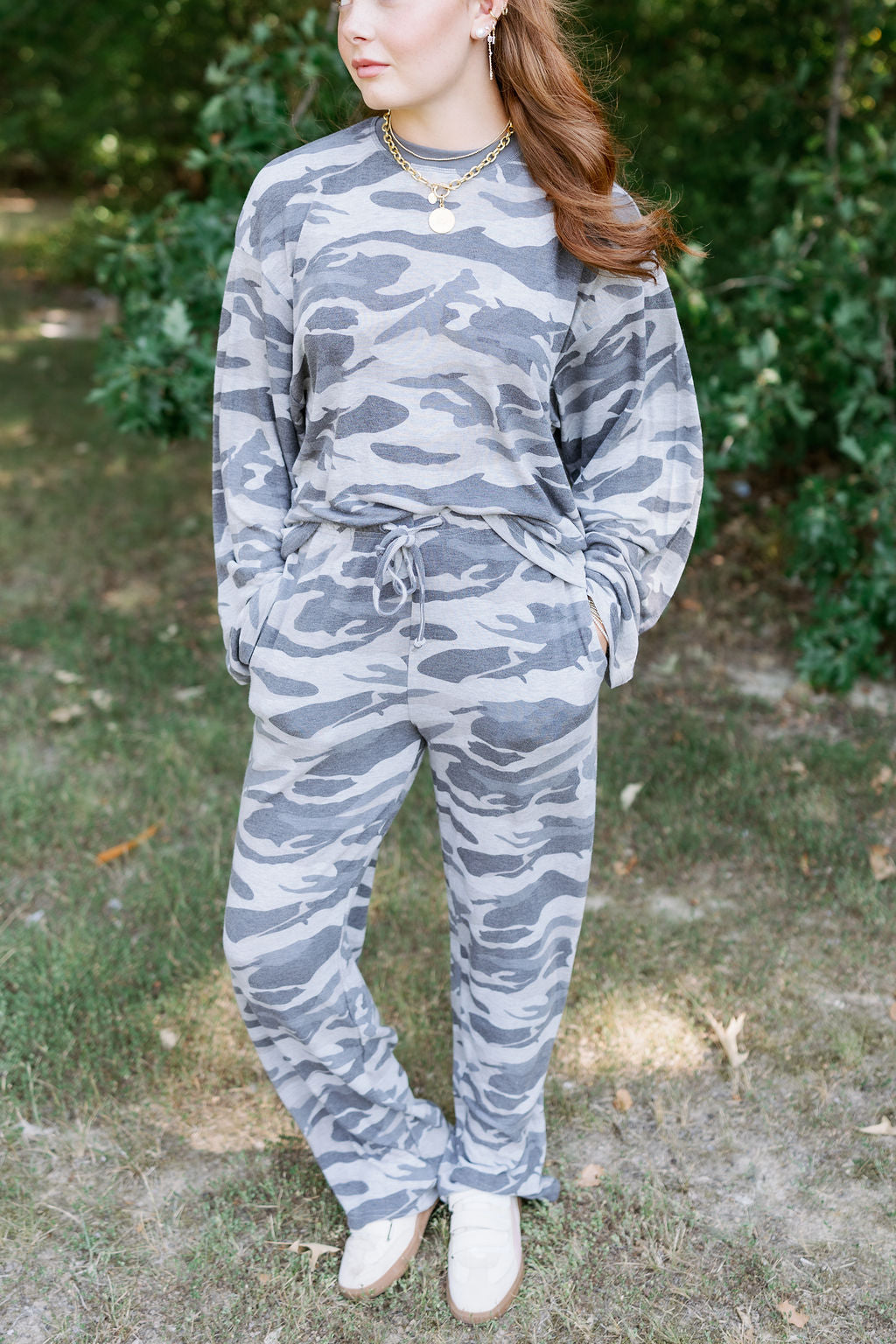 LIZZIE CAMO LOUNGE SET