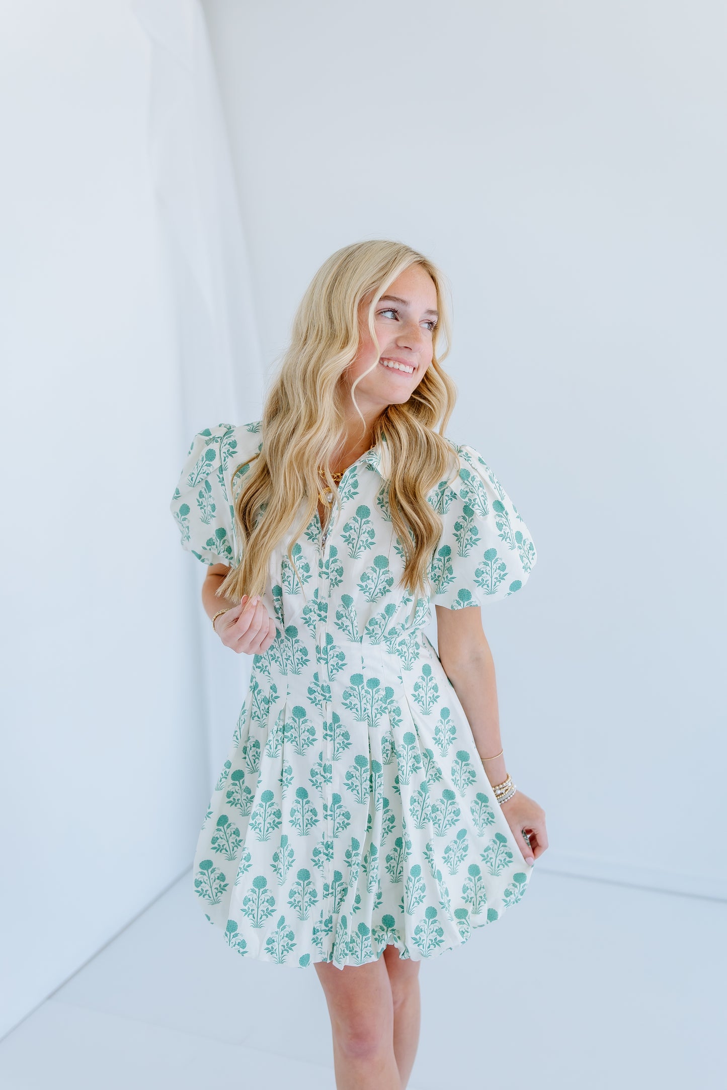 THE LAKES BUBBLE HEM DRESS