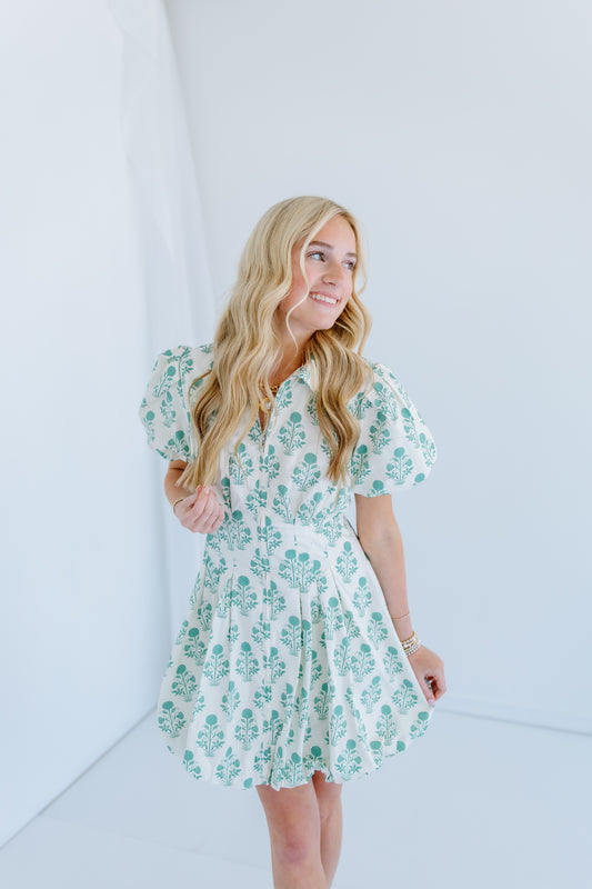 THE LAKES BUBBLE HEM DRESS