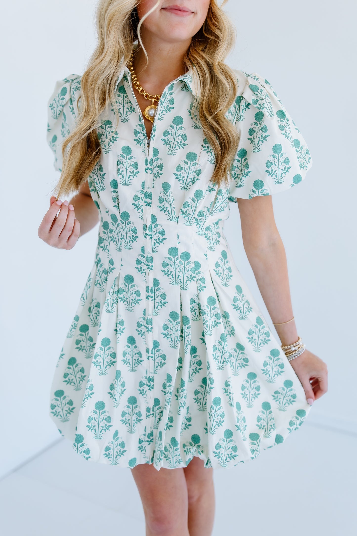 THE LAKES BUBBLE HEM DRESS