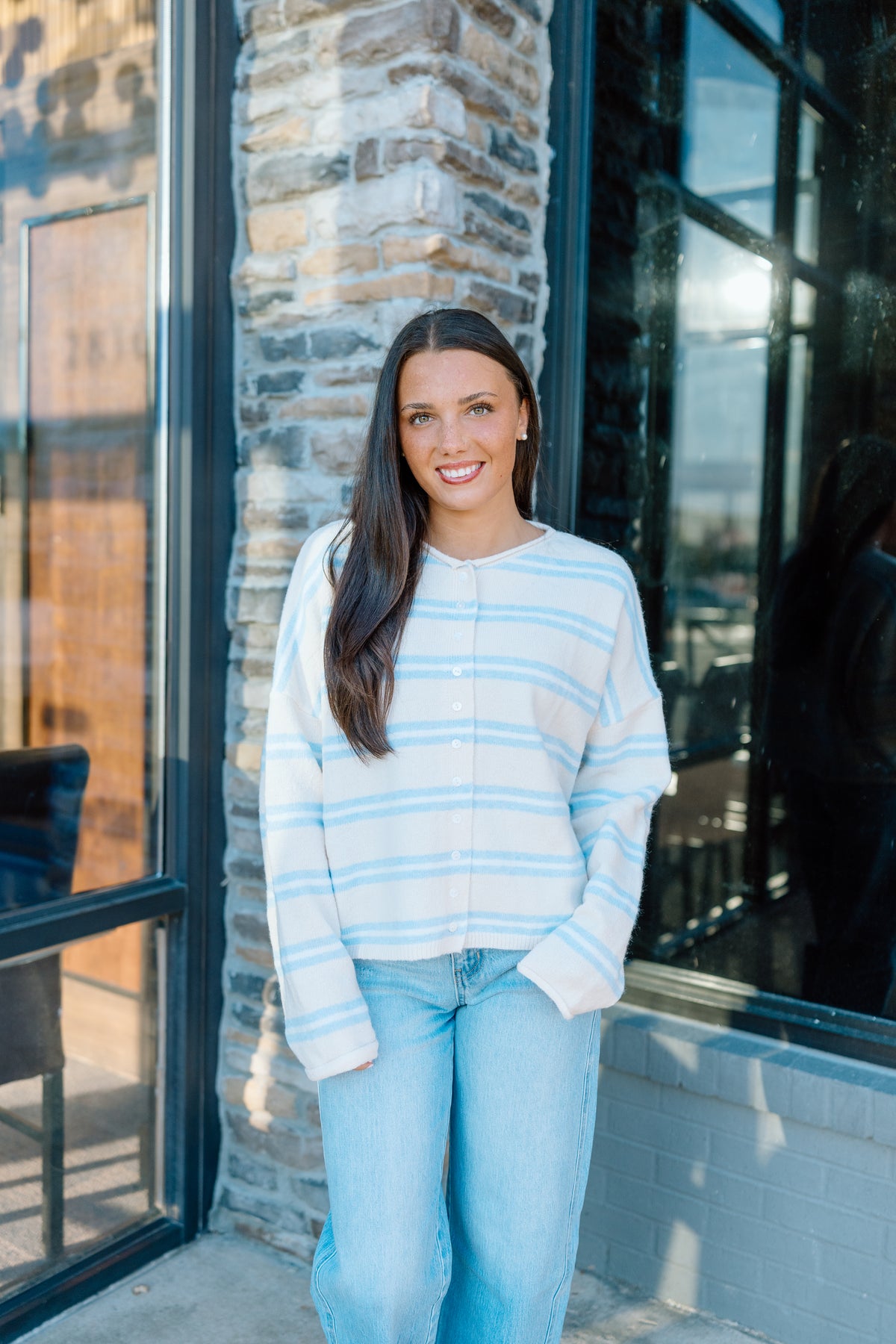 LEARNING THE ART STRIPE SWEATER