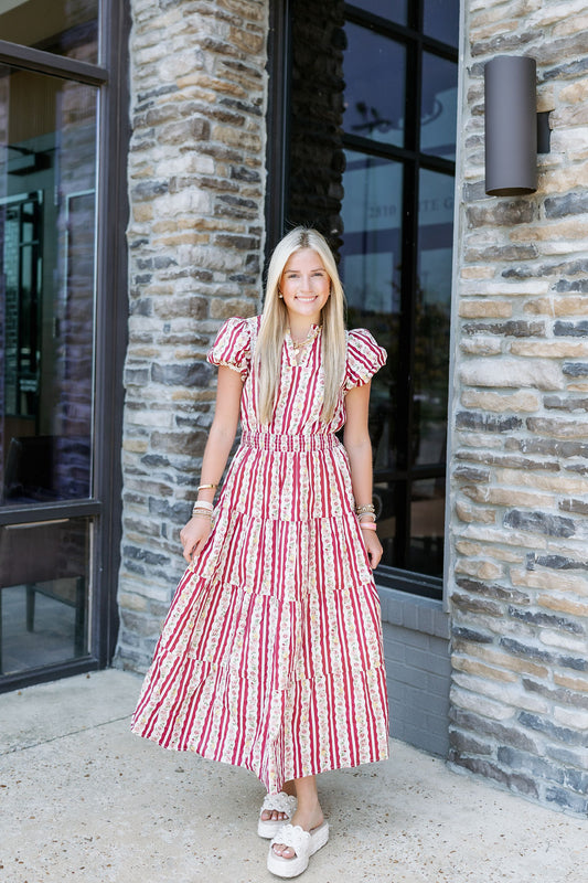 TRAINING FOR FALL FLORAL DRESS