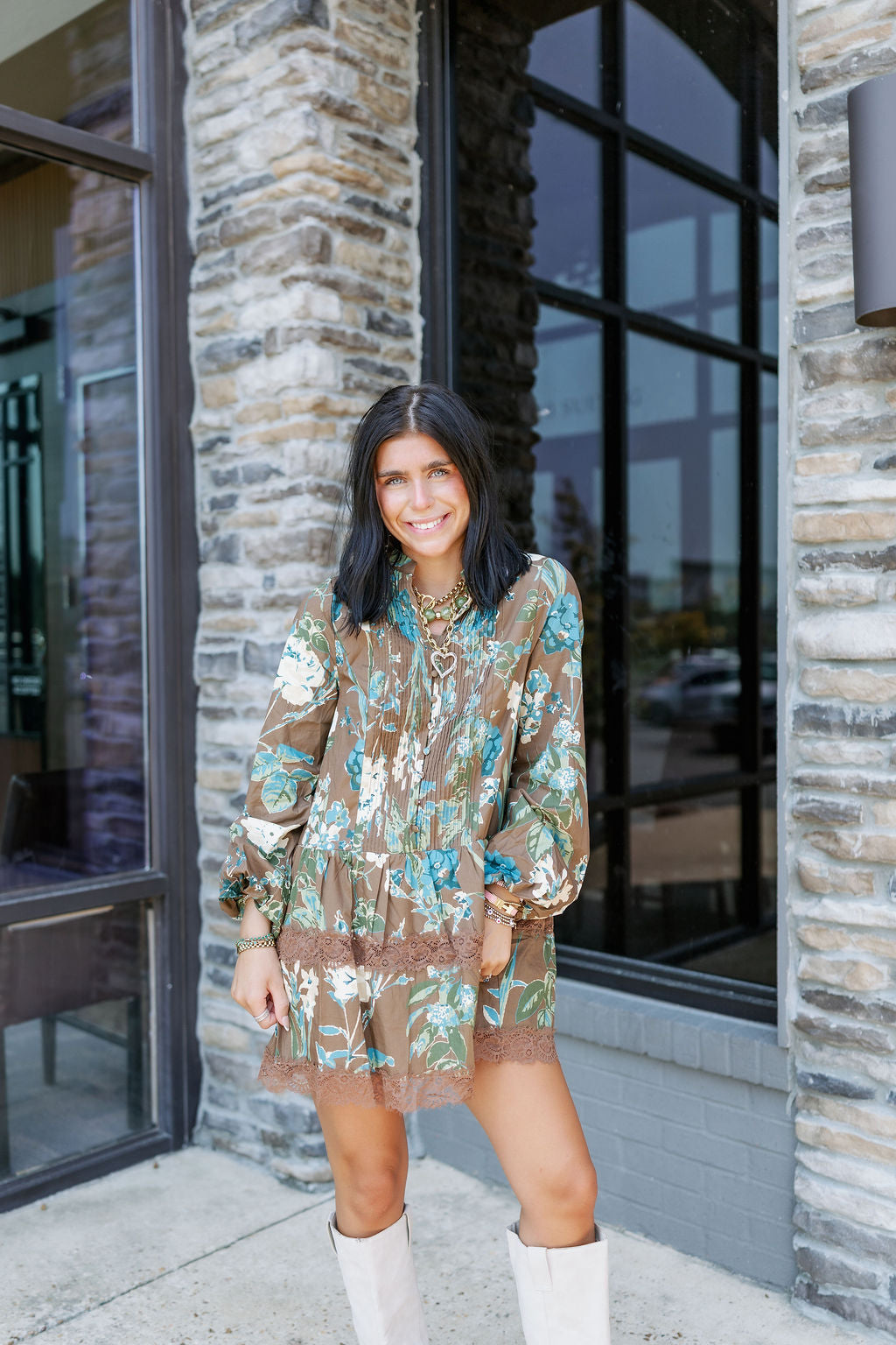 CLASSY PLEATED MINI DRESS