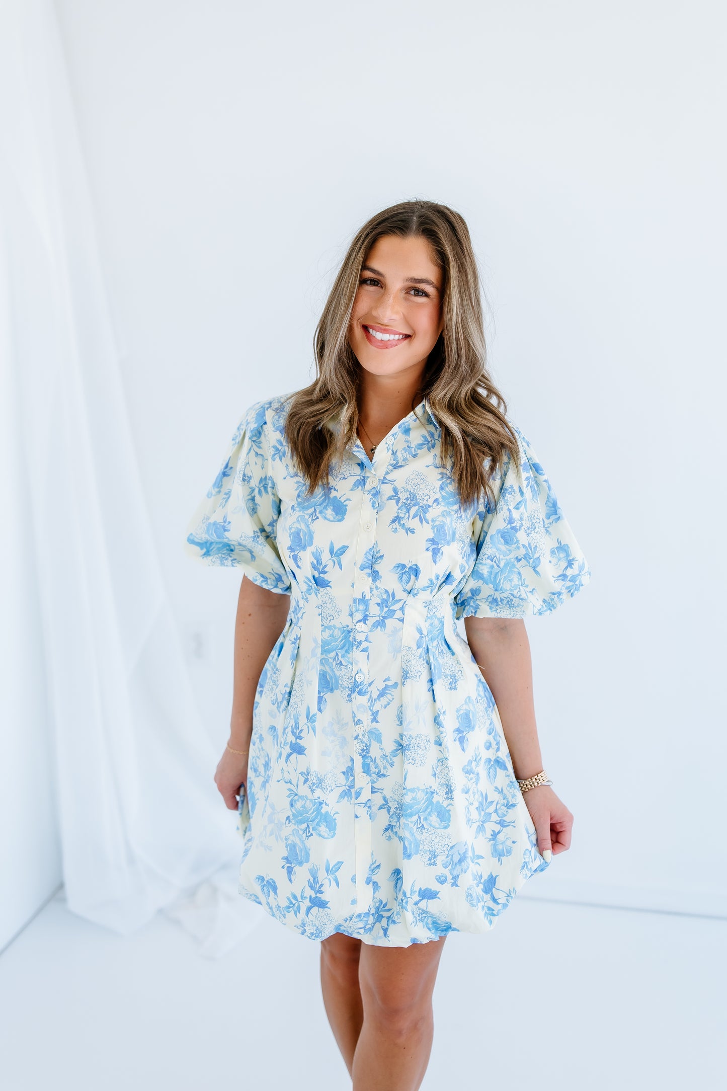 EMILY FLORAL PUFF DRESS