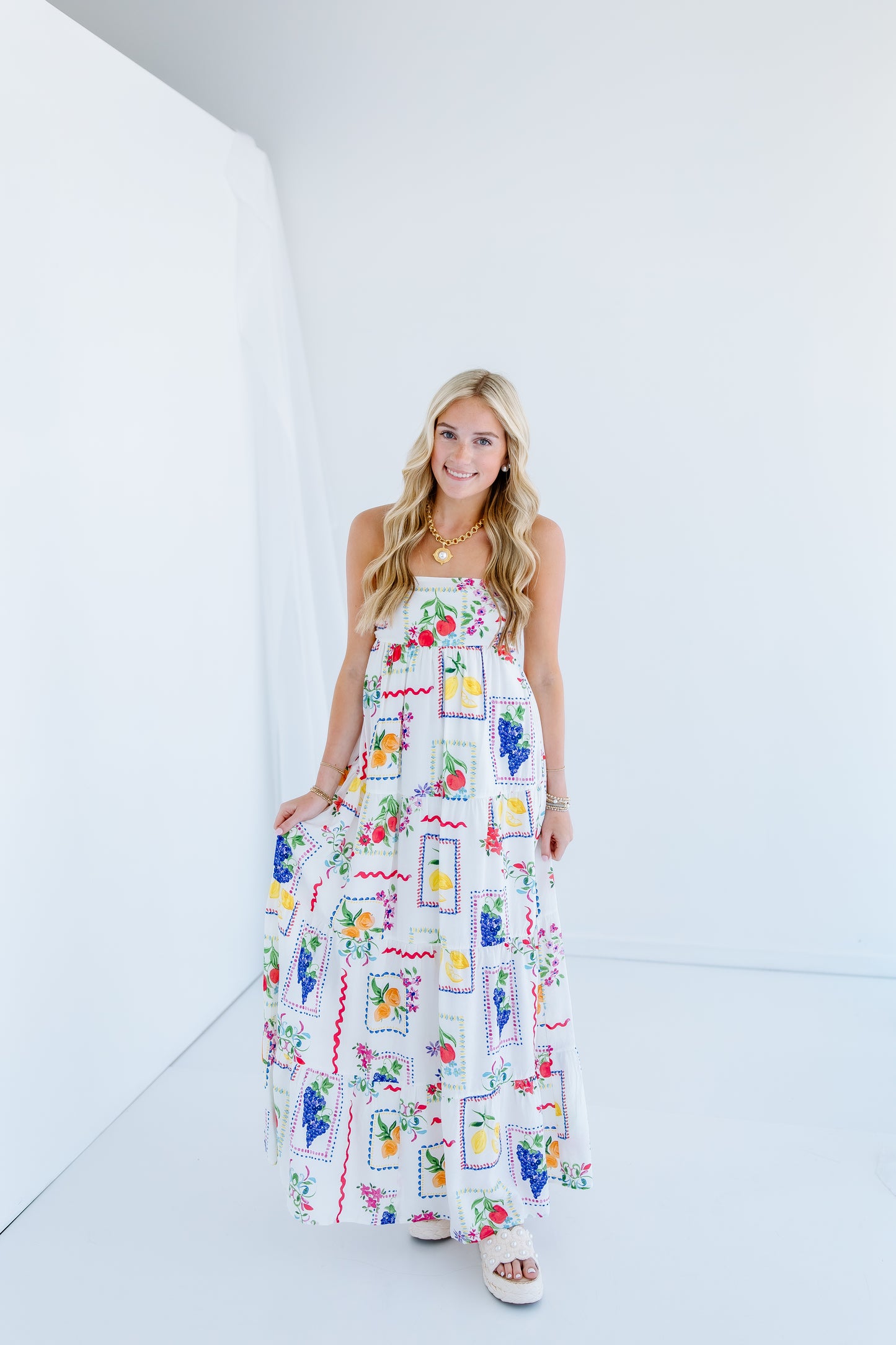 GOT MY PASS PORT STRAPLESS DRESS