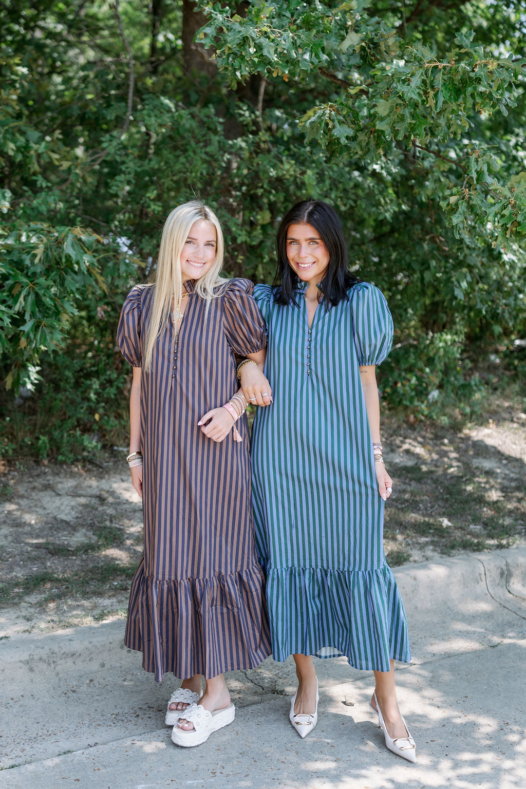 TAKE ME BACK STRIPE MIDI DRESS