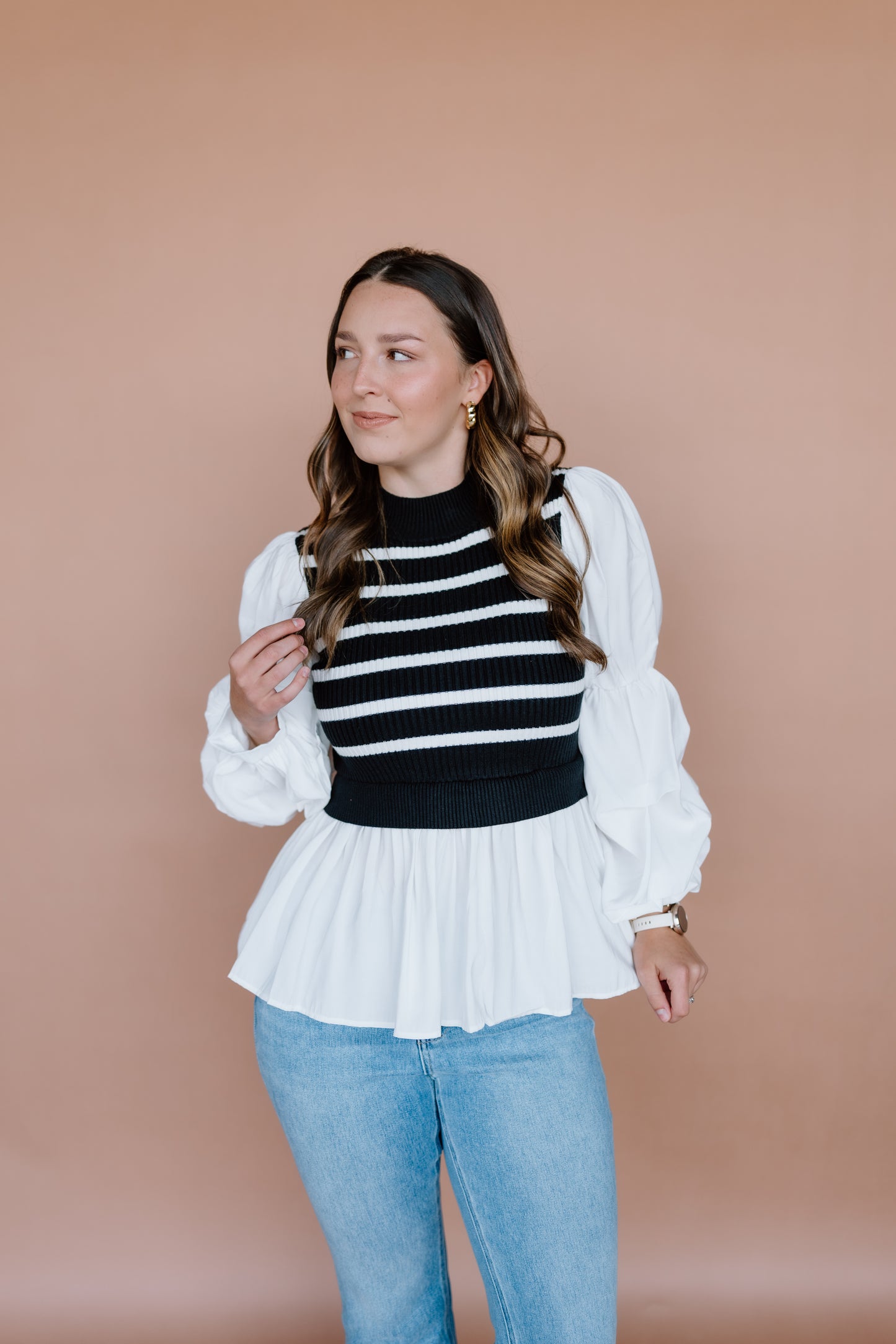 CHARMING COZY KNIT TOP
