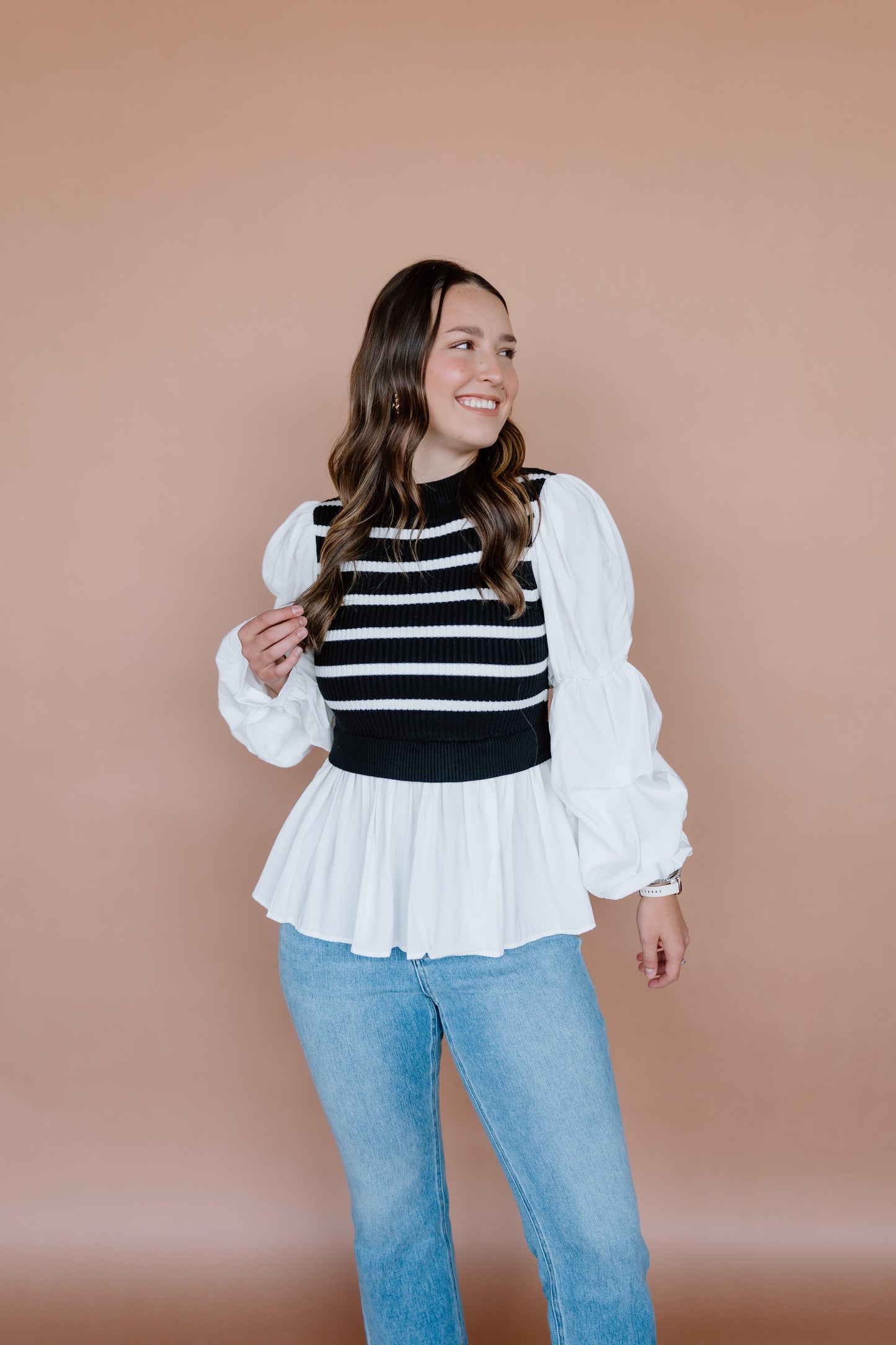 CHARMING COZY KNIT TOP