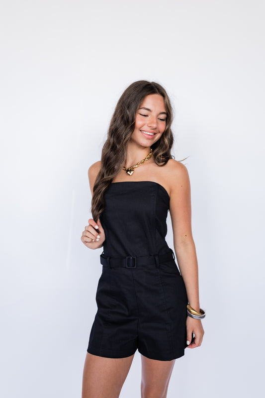 END GAME STRAPLESS ROMPER