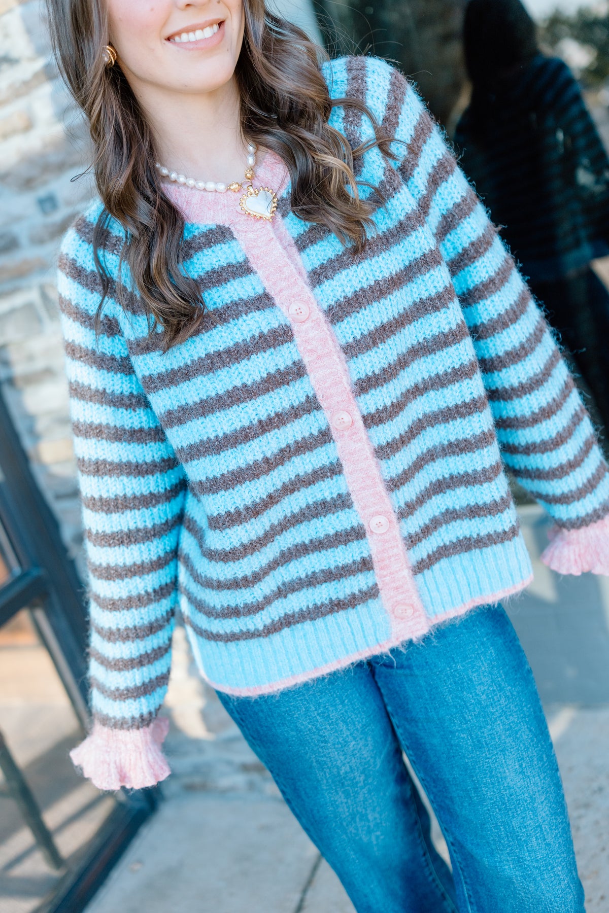 LONG SLEEVE BUTTON DOWN SWEATER