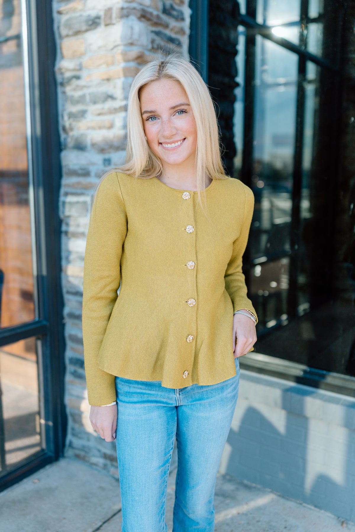 GLAMOROUS LIFE PEPLUM SWEATER
