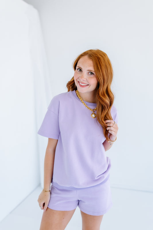 LAVENDER HONEY TWO PIECE LOUNGE SET