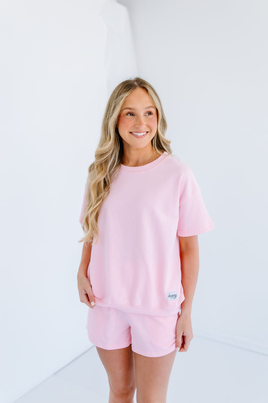 PINK HONEY TWO PIECE LOUNGE SET