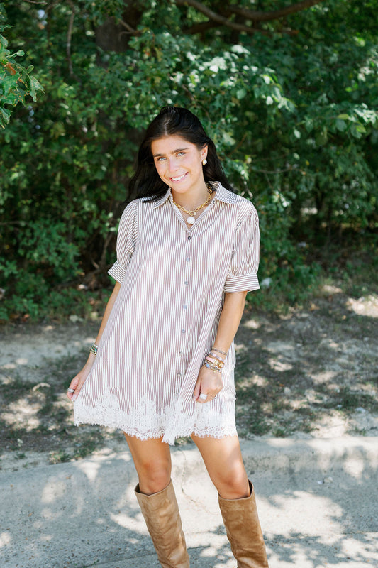 WORK IT OUT LACE MINI DRESS-2 COLORS