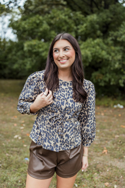 JULIE LEOPARD SHIRT