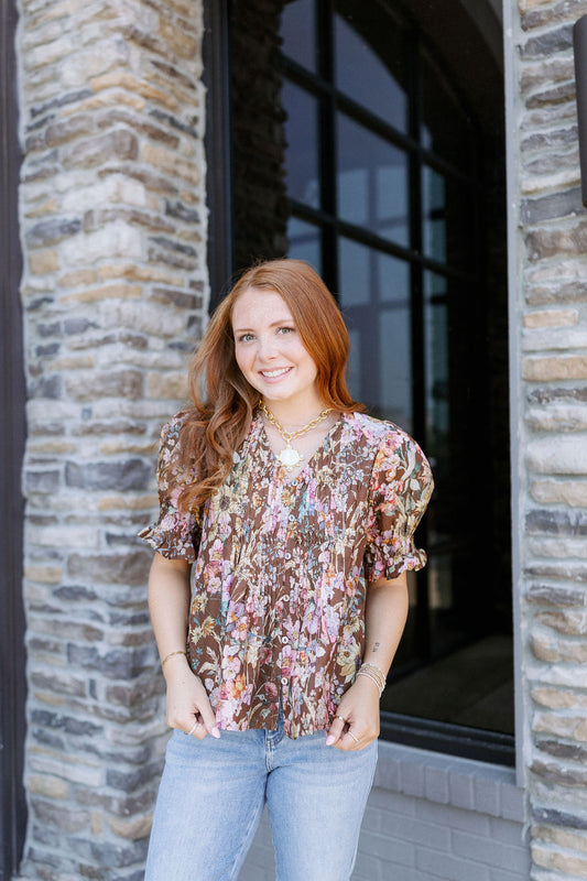 MEMORY OF US FLORAL TOP