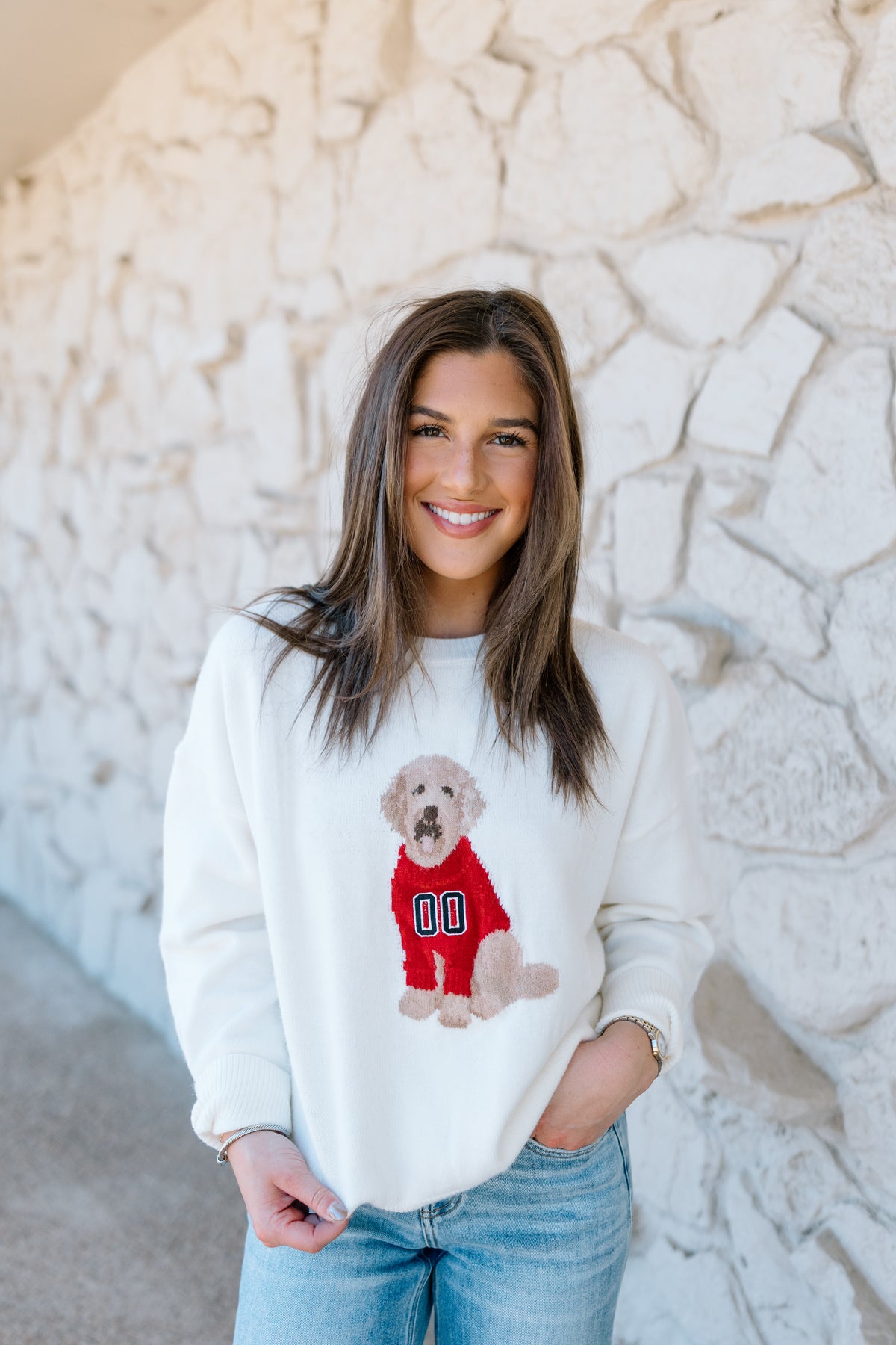 GAMEDAY DOG SWEATER TOP
