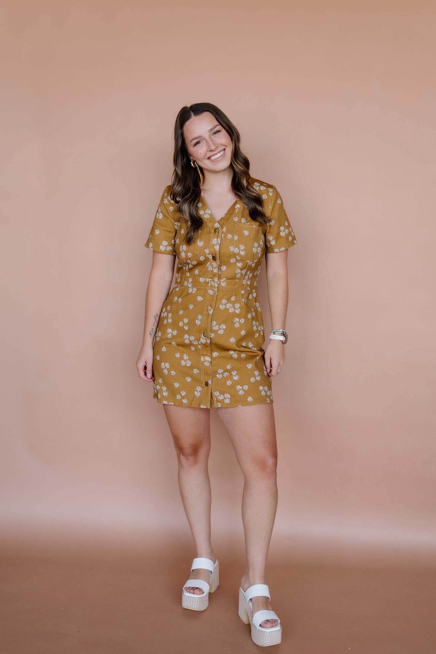 BRIGHTEN YOUR DAY MINI DRESS