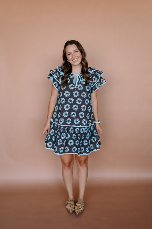 BEST PARTS FLORAL MINI DRESS