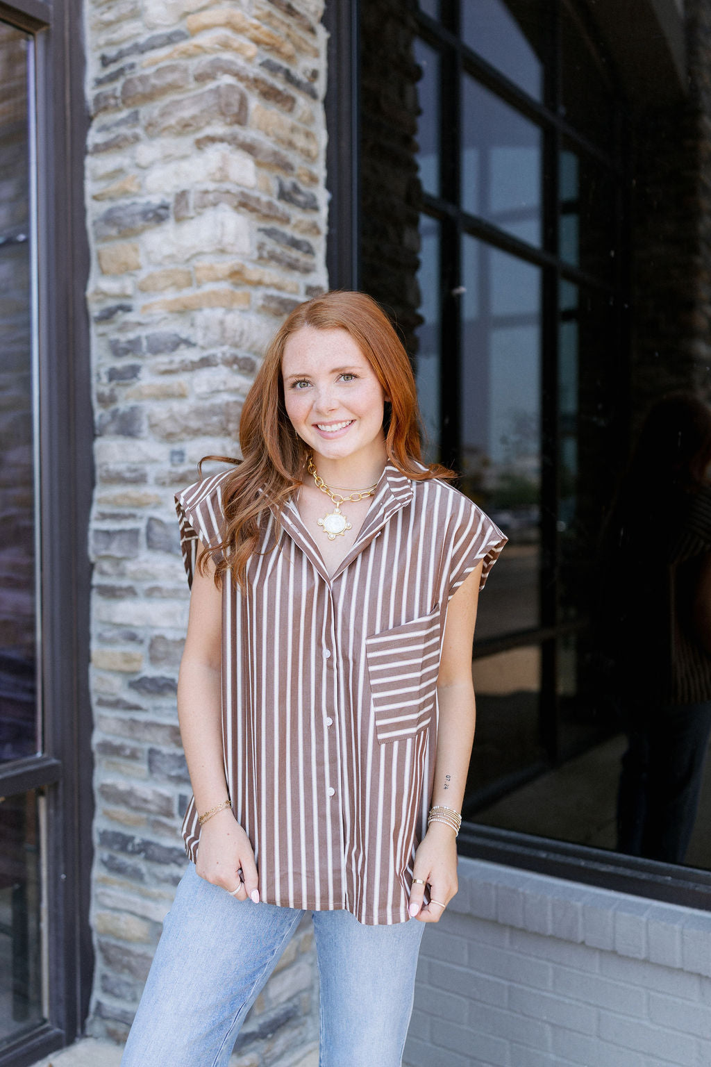 SUNS OUT STRIPE TOP