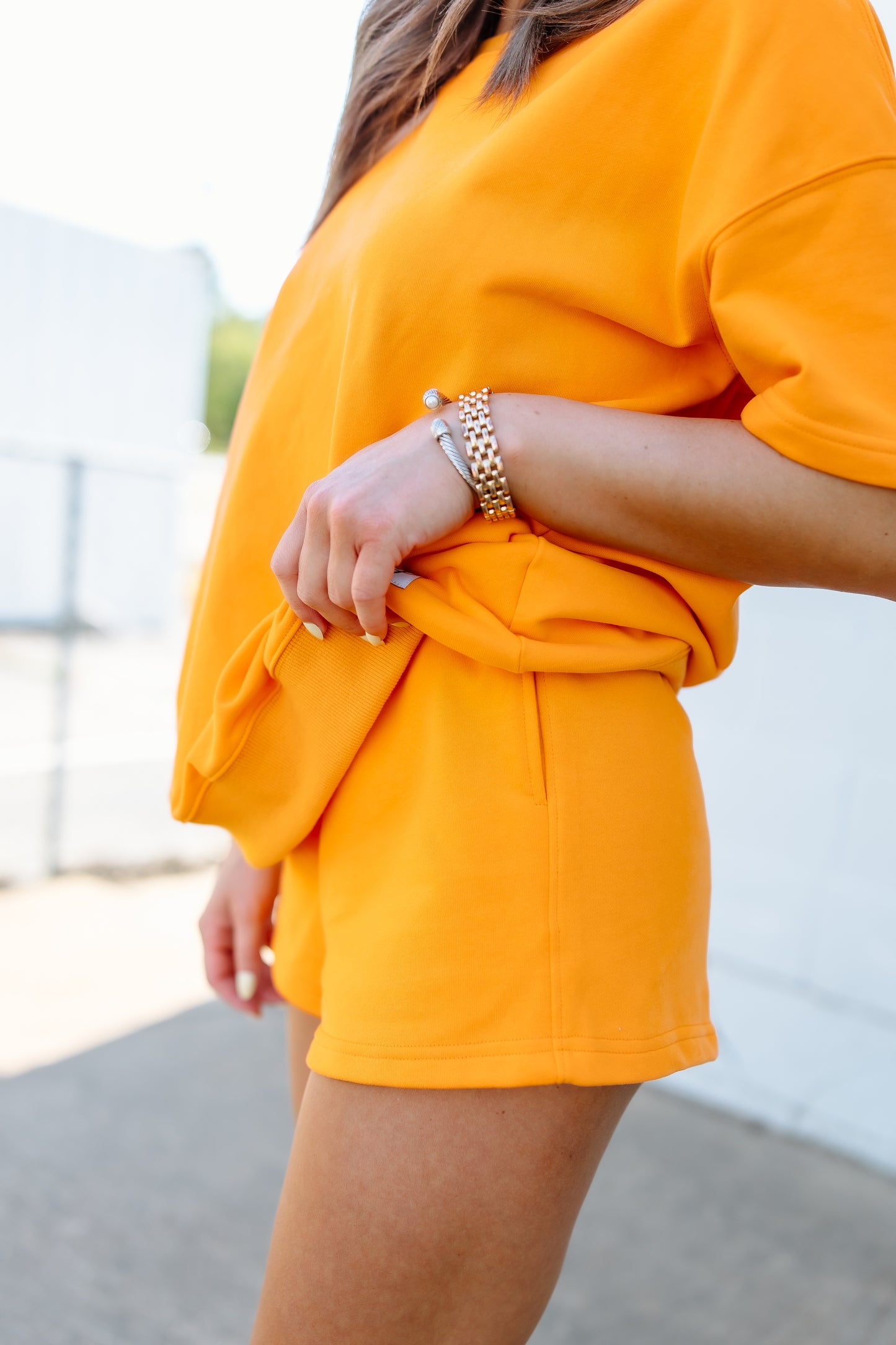 ORANGE HONEY TWO PIECE LOUNGE SET