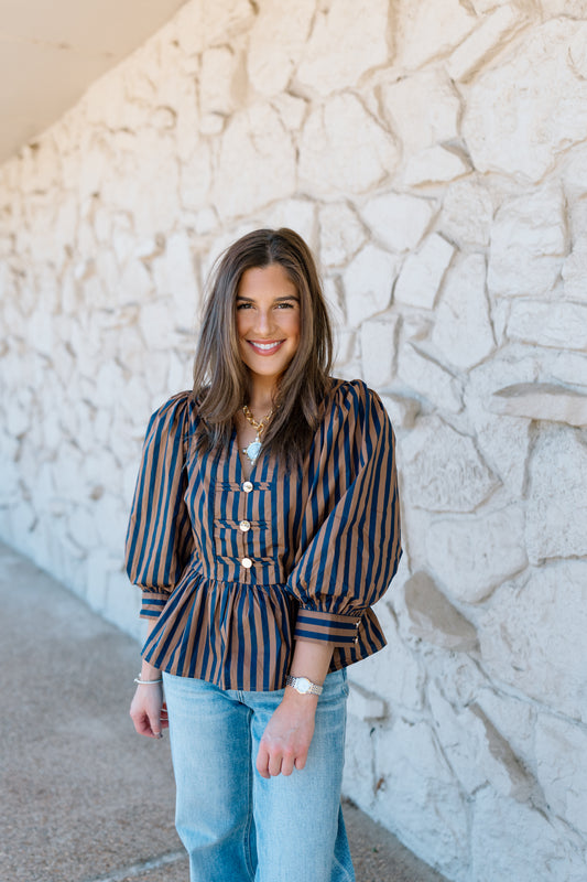 BEST IN LIFE STRIPE TOP