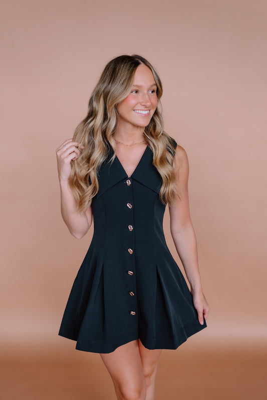 PETER PAN COLLAR MINI DRESS