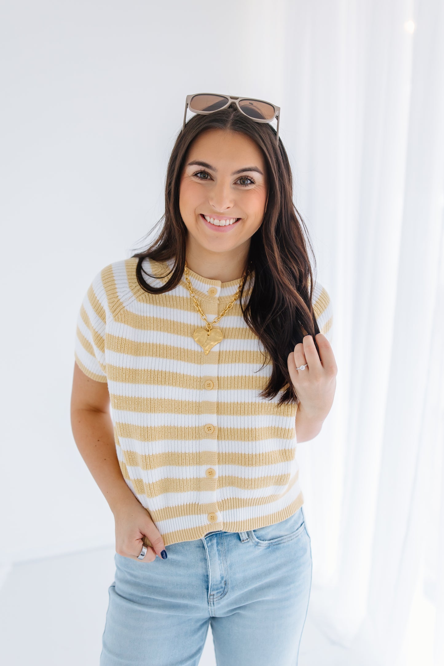 ALL SHE WROTE STRIPE SWEATER