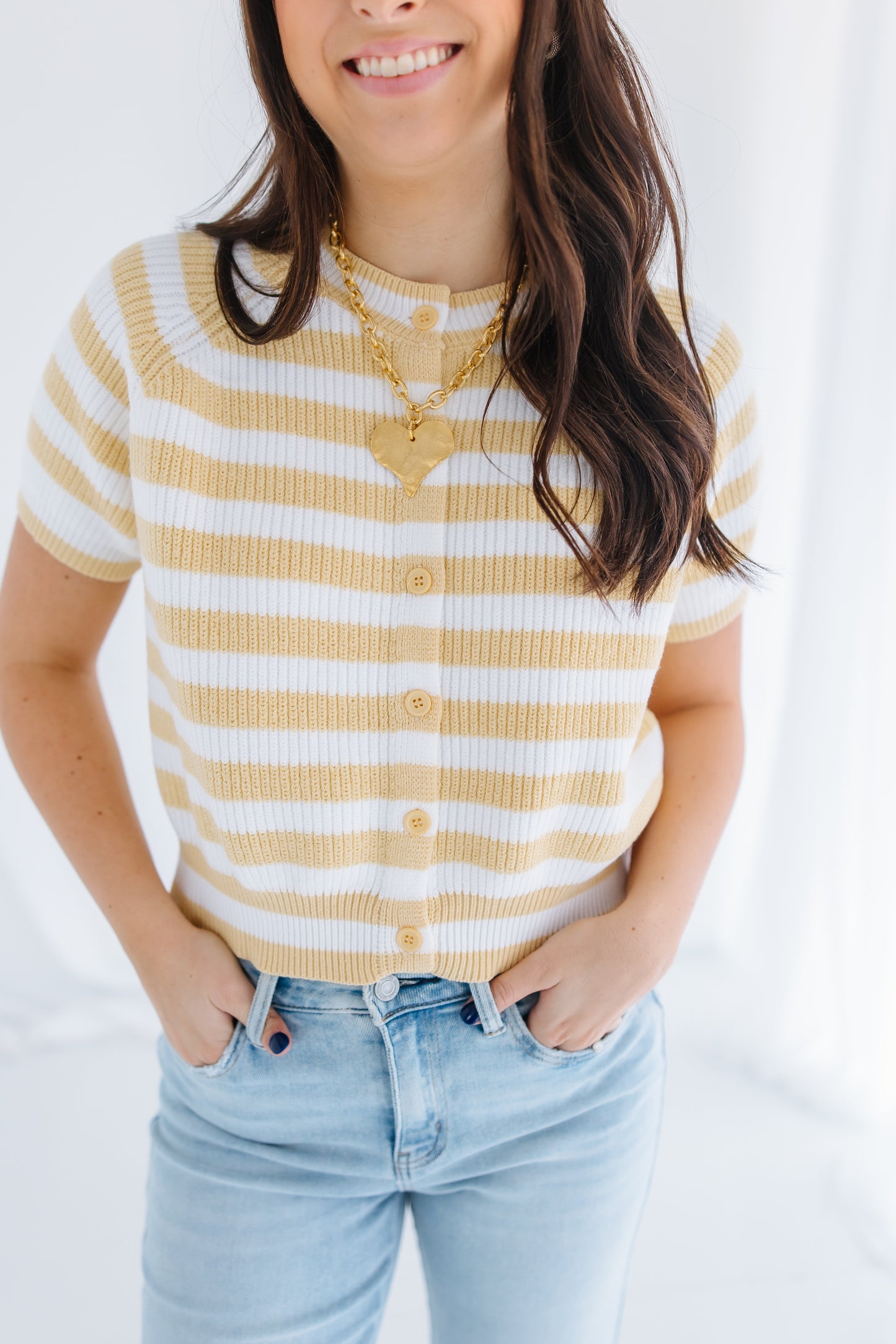 ALL SHE WROTE STRIPE SWEATER