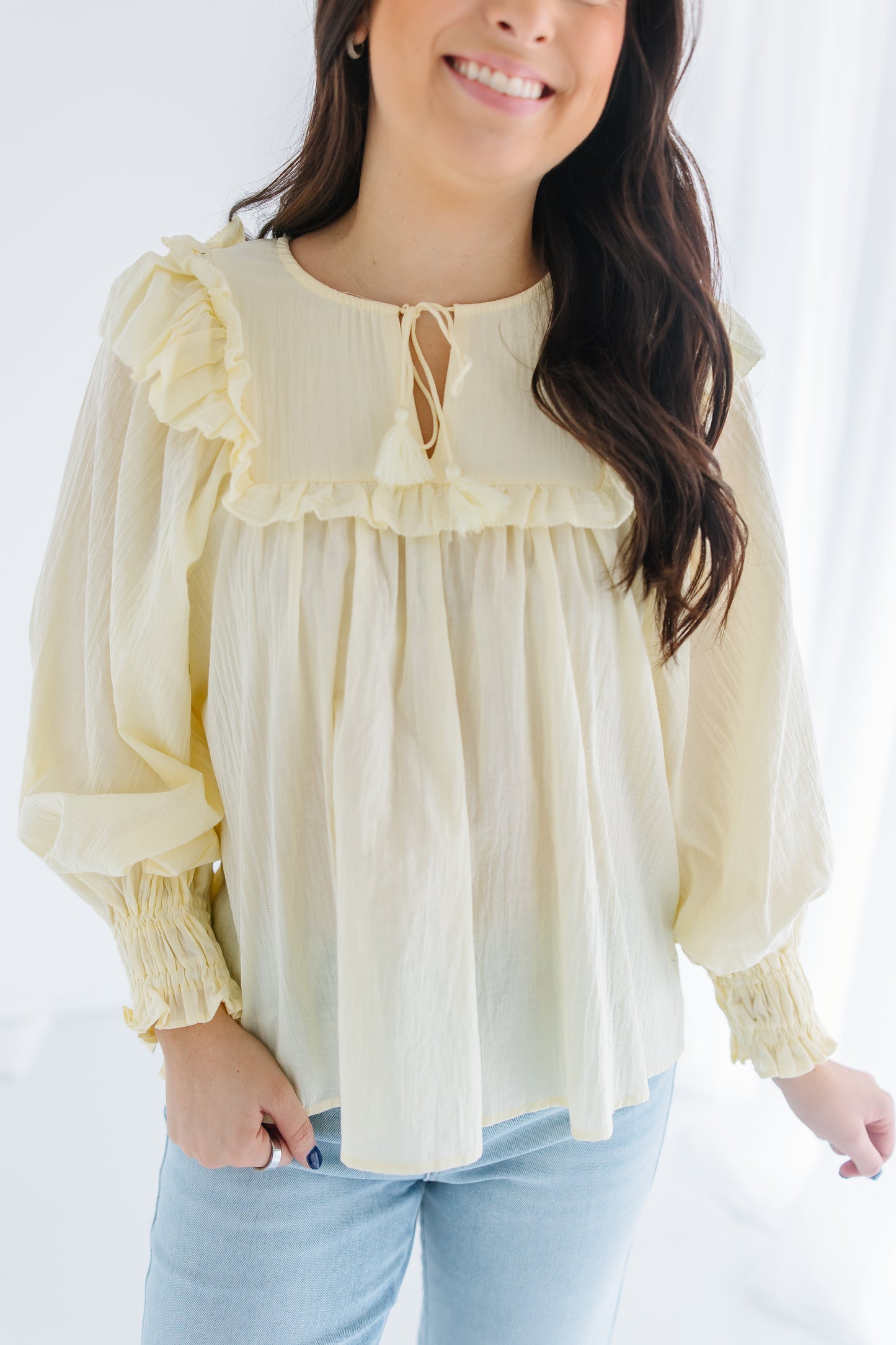 JAIDA RUFFLE BLOUSE