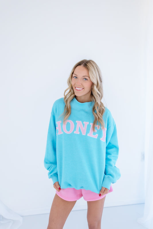 HONEY COTTON CANDY MOCK NECK