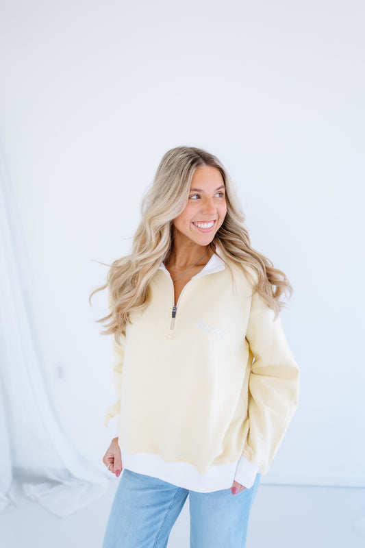 HONEY QUARTER ZIPS